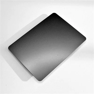 Black Titanium Sandblasted Stainless Steel Plate